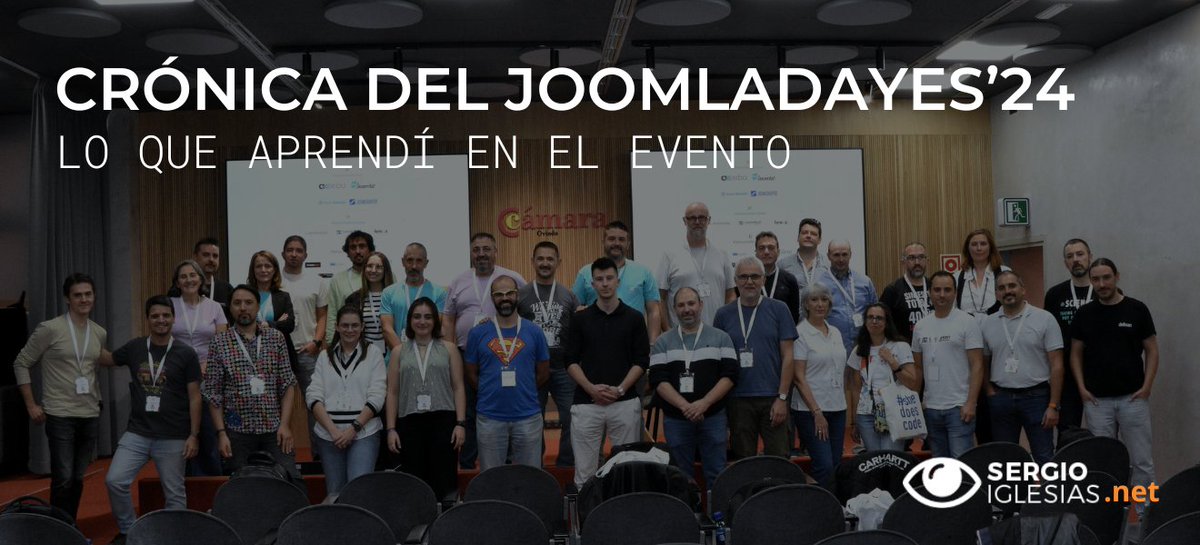 [NUEVO] Crónica del JoomlaDayES 2024: lo que aprendí en el evento #joomladayes2024 #Joomla5 <a href="/JoomlaDayES/">JoomlaDay™ ES</a>  sergioiglesias.net/blog/cursos/cr…