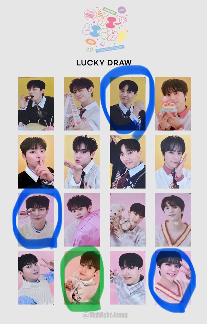 하이라이트 럭키드로우 교환
저 : 💙 (기광, 두준, 동운)
💡 : 💚 요섭 구해요🥹

용산 무대인사에서나 반택으로 교환 가능합니다!
옵챗 주세요!!
open.kakao.com/o/sXqWcQUg

하이라이트 럭드 교환 두준 요섭 기광 동운