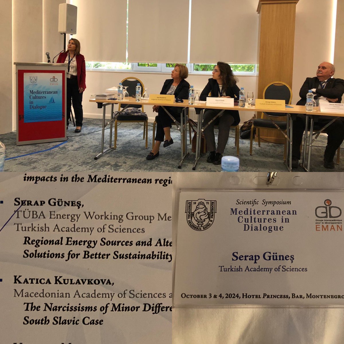 I would thank Prof. Dr. Muzaffer Şeker and Prof. Dr. İbrahim Dinçer for giving me opportunity to represent Energy Working Group of TÜBA at Montenegro with my presentation“Regional Energy Sources and Alternative Solutions for Better Sustainability”. <a href="/TUBAakademi/">TÜBA</a> <a href="/ProfessorDincer/">Ibrahim Dincer</a>