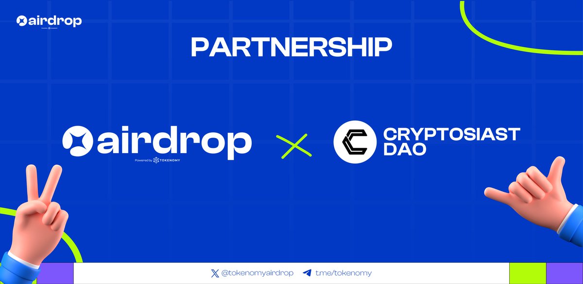 Airdrop by Tokenomy (@tokenomyairdrop) on Twitter photo Hai warga X! CryptosiastDAO ikutan support <a href="/TokenomyAirdrop/">Airdrop by Tokenomy</a> juga nih biar makin banyak yang bisa belajar + ngerjain langsung airdrop secara lebih aman dan mudah! Yuk cobain platformnya bareng kita! Hai warga X! CryptosiastDAO ikutan support <a href="/TokenomyAirdrop/">Airdrop by Tokenomy</a> juga nih biar makin banyak yang bisa belajar + ngerjain langsung airdrop secara lebih aman dan mudah! Yuk cobain platformnya bareng kita!