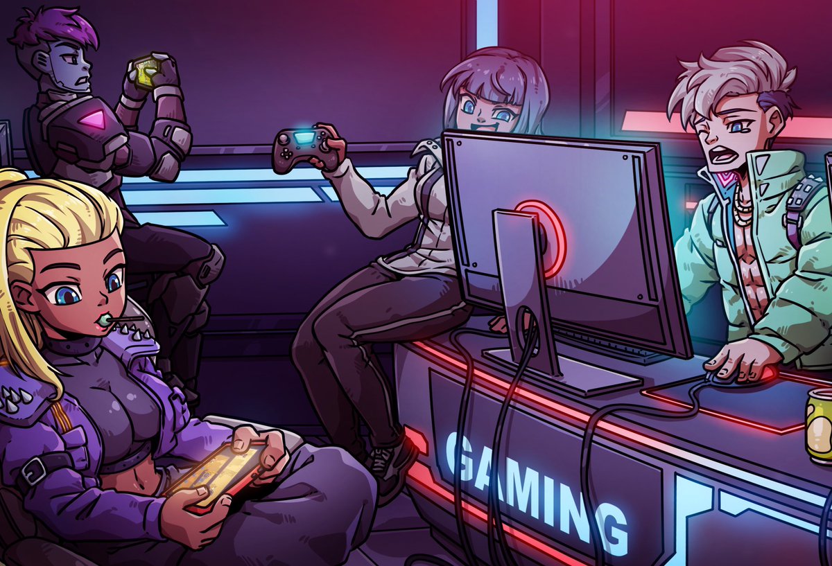 GM 🫡
Playing Web3 games is inevitable. 🔥
Commissioned by: <a href="/TheCyberdins/">Cyberdins</a> 
Thank you for letting us be a part of building your brand.