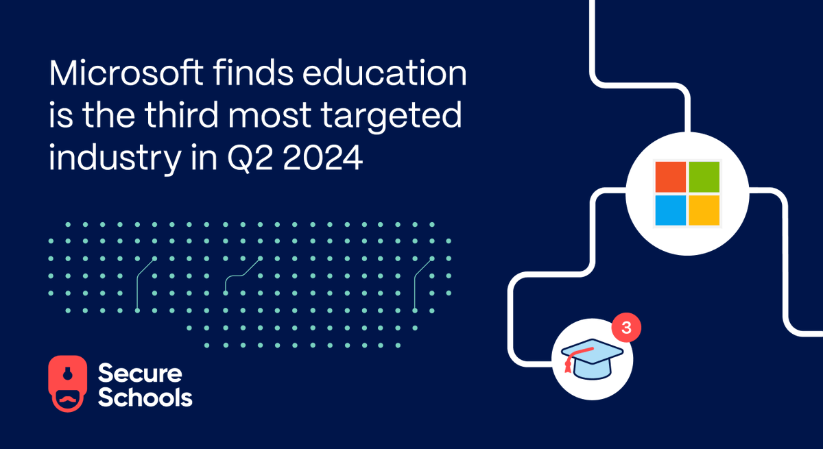 How do #cybercriminals target our schools? 🎯

Microsoft has released a revealing report sharing some alarming statistics about #cybersecurity in schools and universities.

Be sure to check out their recommendations to keep you and your school safe! ➡️ hubs.la/Q02Tsjsw0