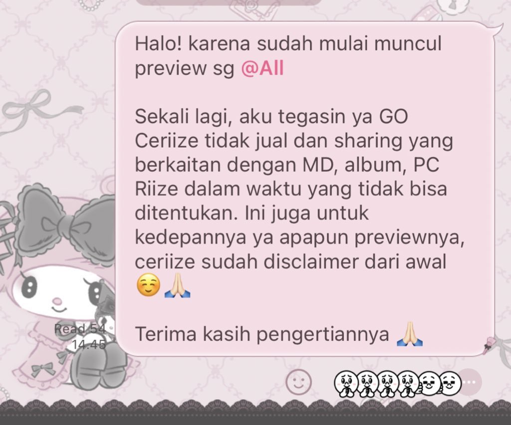 cegilriize's tweet photo. kami tegasin lagi ya, ceriize rest dan hanya mengupdate barang2 yang sudah dibeli 🙏🏻 

Segala bentuk penjualan dan pembelian MD, Album, Pc tidak kami lakukan (pertgl 14/10/2024) untuk waktu yang tidak ditentukan 🙏🏻🫂🧡

#SMStandsForBullying
#SeunghanWasBullied
#SaveRIIZEfromSM https://t.co/k0n7LR5TnL
