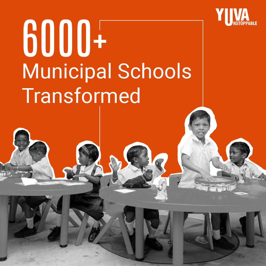 Creating a ripple effect of change across the nation, we have successfully transformed 6000+ municipal schools across India so far. Join us in our journey of reshaping the landscape of educational spaces, because we are nowhere near finished! 💪🏻
.
.
.
.
#yuvaunstoppable