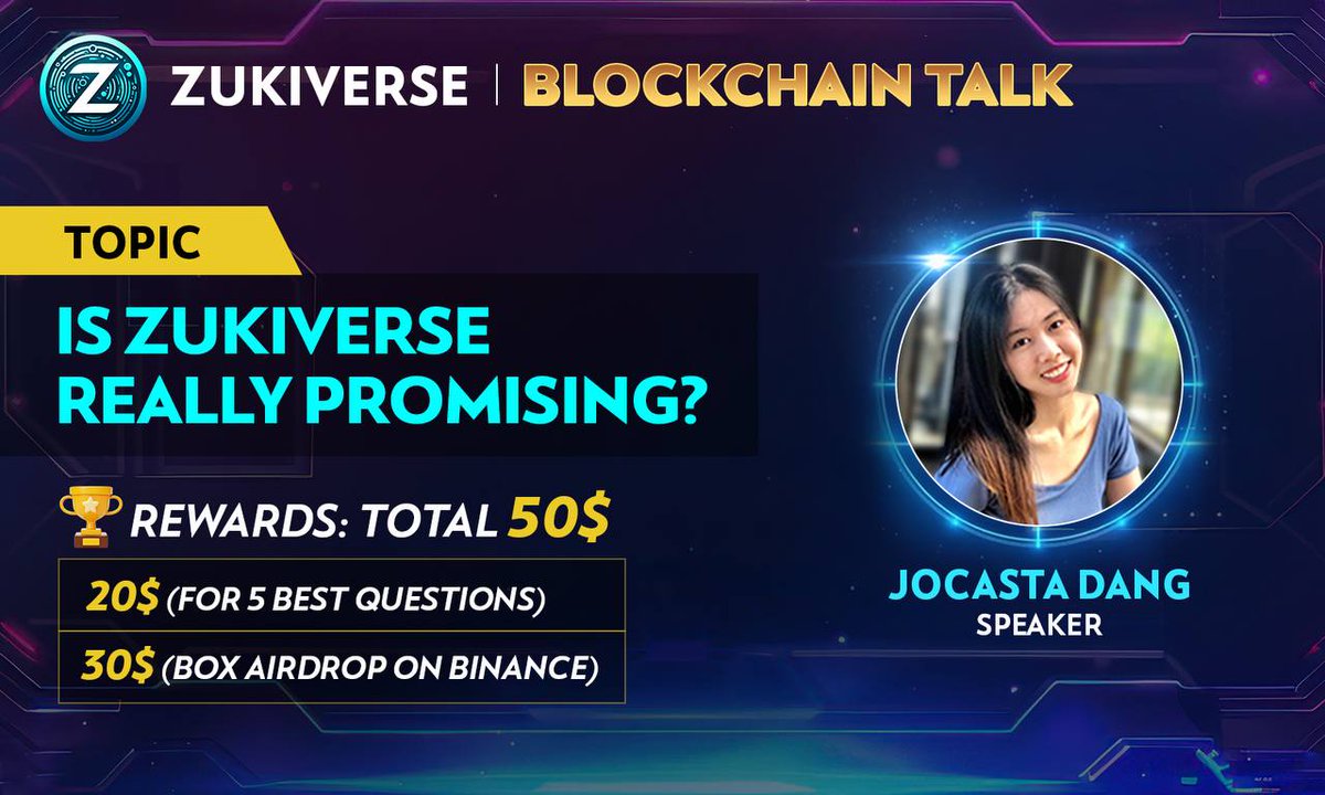 Zukiverses's tweet photo. 🎙ZUKIVERSE BLOCKCHAIN TALK ANNOUNCEMENT🎙
🤝 BINANCE, HTX, GATE LIVE 😍

Get ready to join the live with us in the live 1PM (UTC) October 17th! 

Detail: https://t.co/TIQos6eHkF https://t.co/biqn3XKa2d