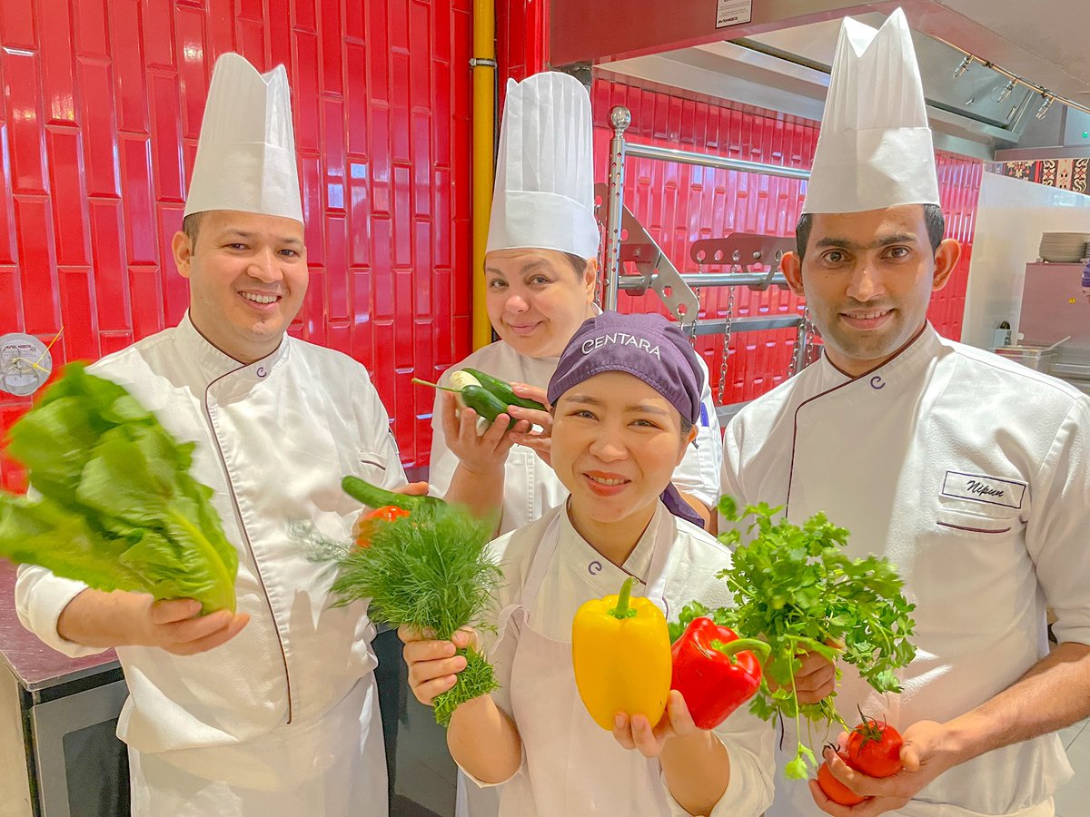 CentaraDubai's tweet photo. Happy #WorldFoodDay! Our team is committed to using locally produced ingredients, reducing food waste using Winnow AI, and implementing a waste segregation system to minimize environmental impact. https://t.co/3cVxUnuIGG