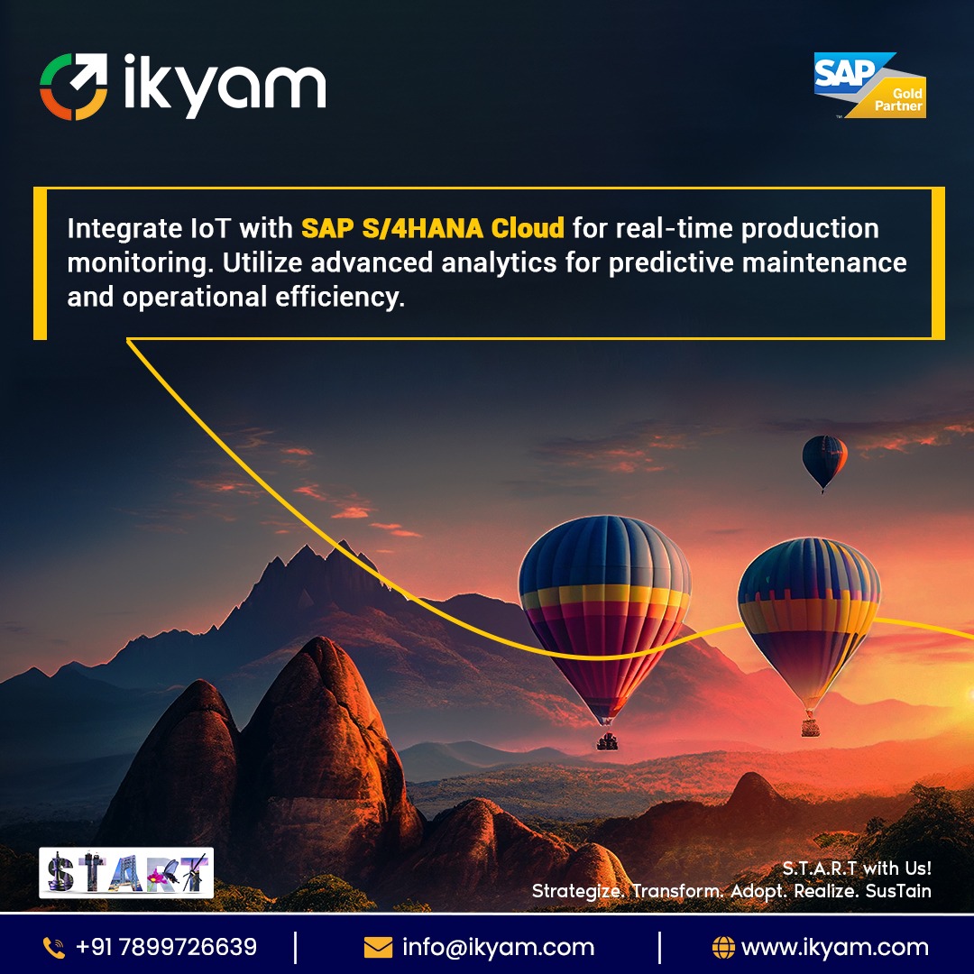 Ikyamsolutions's tweet photo. Supercharge Your Business with #IoT & #SAPS4HANA Cloud!
Assess Now and Take Your Business To New Heights
https://t.co/Xa50HgFPcW
Reach us at +91 7899726639 / https://t.co/fvkTPBw5OI
Mail us at info@ikyam.com
#Ikyam #DigitalTransformation #SAP #ERP #SAPGoldPartner #SAPServices https://t.co/PhF6U7fQuZ