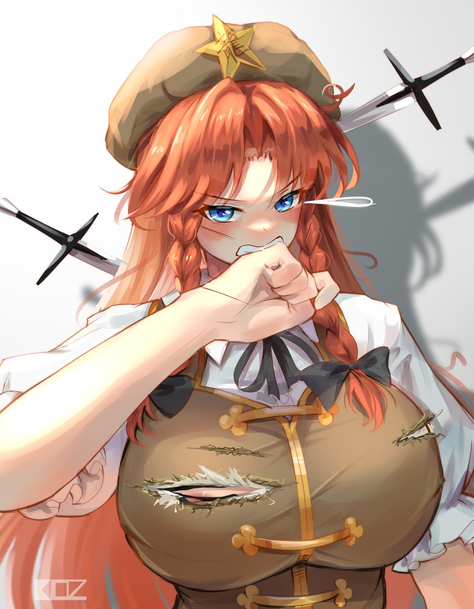 EDZ_drawz's tweet photo. Okay Sakuya you took it a bit too far this time. https://t.co/X10QfC96Oa
