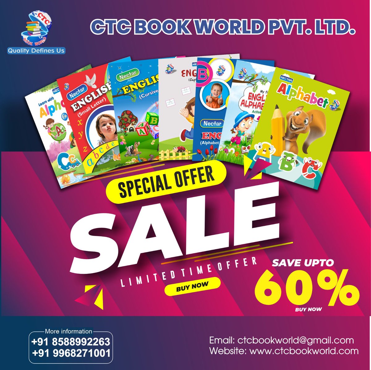 ctcbookworld's tweet image. Don't miss out! Shop now and let your imagination soar.

Mobile: +91 9716178449 , 9968271001
Email: info@ctcbookworld.com
ctcbookworld@gmail.com
Website : ctcbookworld.com
ctcbookworld.in
.
.
.
.
#papersale #notebooks #registers #backtoschool #stationery #sale