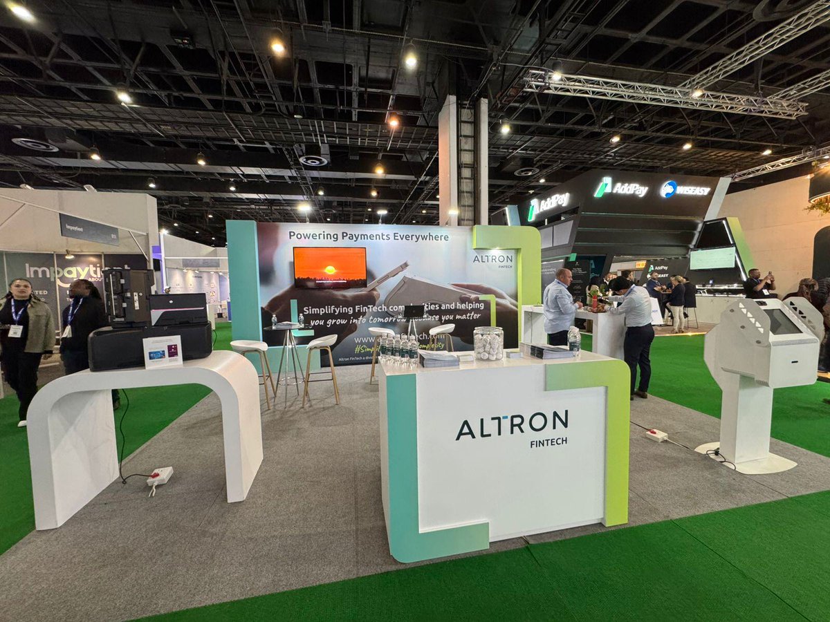 AltronFinTech's tweet image. Day 1 at Seamless has begun! We&apos;re here to showcase how Altron FinTech is transforming the world of payments. Come visit us at our booth to discover cutting-edge solutions that will power your business. 

#SeamlessAfrica #AltronFinTech #SimplifyingFinTechComplexity