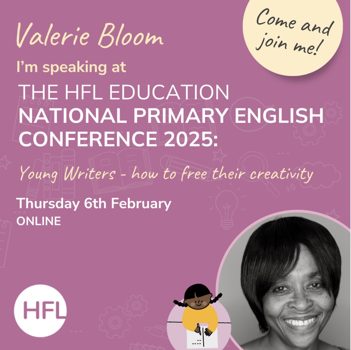 The brilliant <a href="/PoetryVal/">Valerie Bloom</a> is speaking at <a href="/HFL_Education/">HFL Education</a> Primary English Conference on 6 Feb 2025

Here is the booking link: hfl.mobi/Primary-Englis…