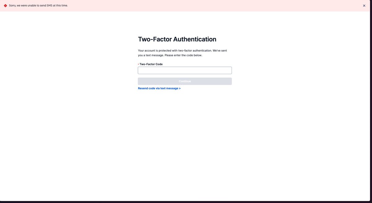 fshehadat's tweet photo. @twilio Are you guys gonna be looking at your login issues anytime soon? So frustrating! https://t.co/t0EjGgbYls