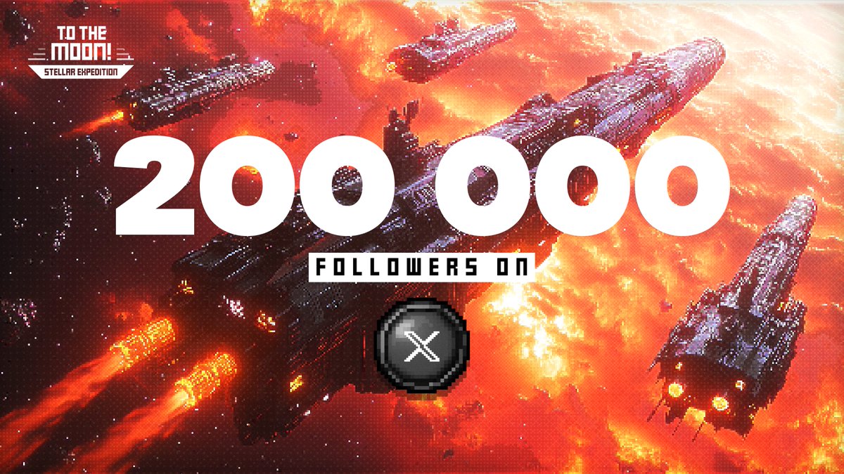 We just hit 200,000 Space Cadets on X! 🎉

A huge thank you to every space explorer who’s joined us on this cosmic journey. Your support keeps us reaching for the stars! 🌟 Let’s keep growing and conquering the moon together!

#ToTheMoon #200KStrong #OutOfThisWorld #crypto