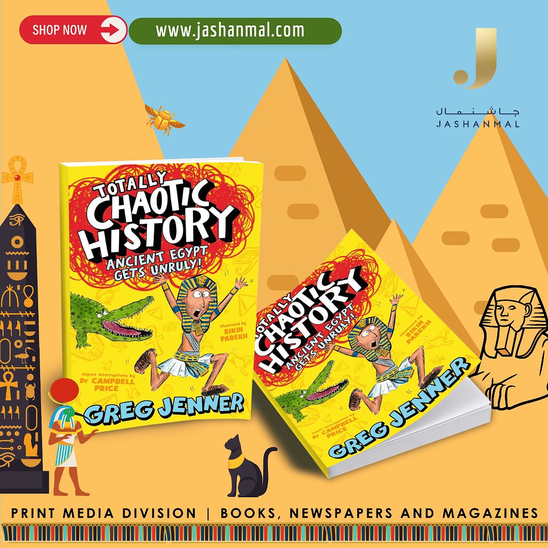 Totally Chaotic History: Ancient Egypt by Greg Jenner
 Get your copy now at jashanmal.com  🔗 jashanmal.com/collections/al…  For inquiries, please contact customercarenpp@jashanmalgroup.com.  #jashanmal #jashanmalbooks #keepreading #readwithjashanmal