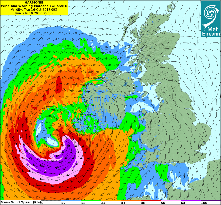 On this day 7 years ago, 16th October 2017, Violent Storm Ophelia struck Ireland⤵️

met.ie/cms/assets/upl…