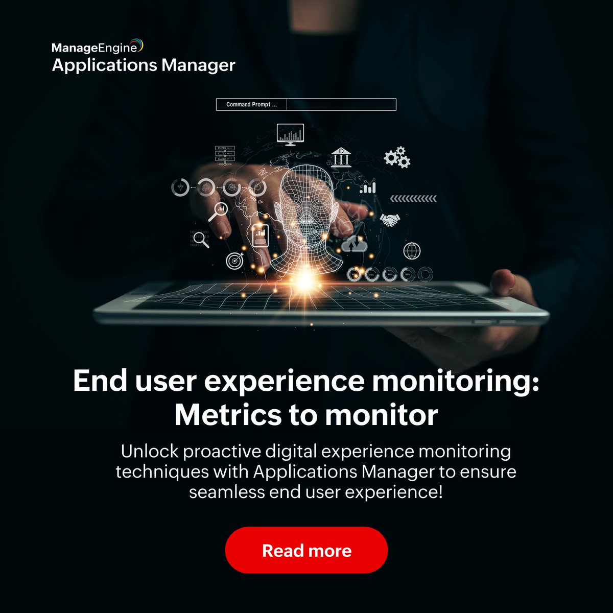 ME_ITOM's tweet image. Deliver an outstanding front-end experience to your user base with Applications Manager. Read our blog on end-user experience monitoring to know more: zurl.co/Uc10 

#ManageEngine #ApplicationsMonitoring #EndUserMonitoring #DigitalExperienceMonitoring