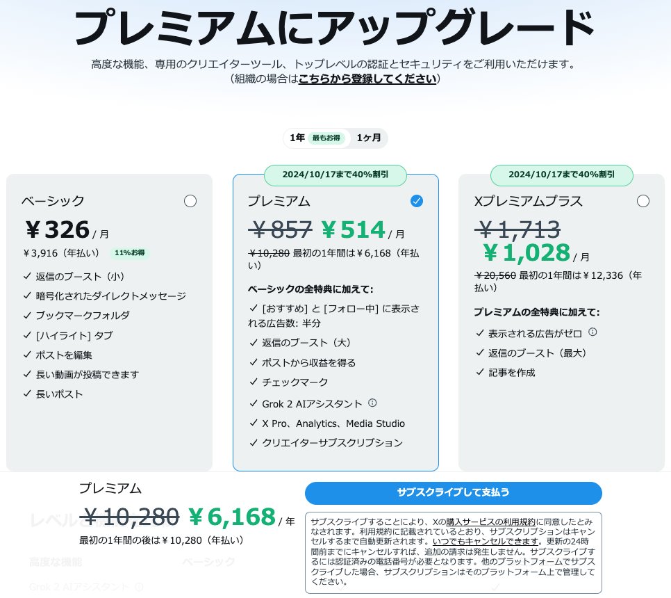 今後のX運用は、いかにXプレミアムユーザーにフォローしてもらえるか