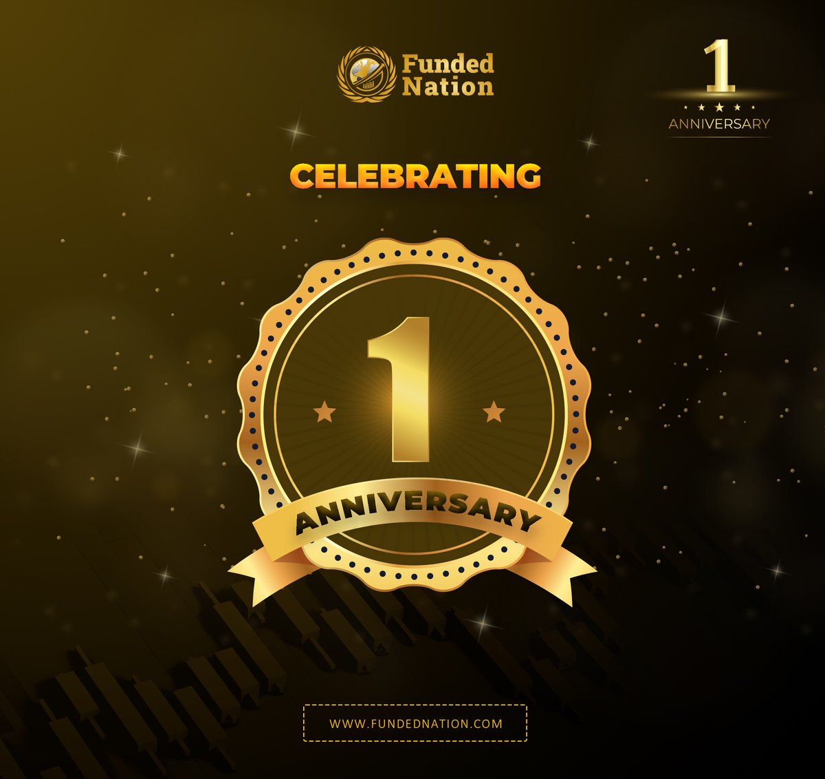 Today, Funded Nation celebrates ONE year of funding traders,  payouts, transparent trading opportunities, and unmatched support! Thanks to all who've been a part of this exciting journey. Here’s to the future and even more success together!