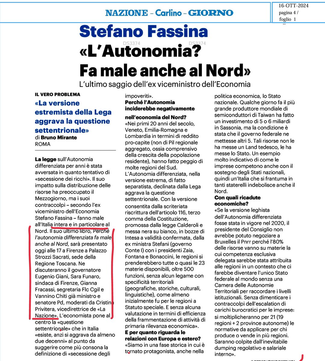 Stefano Fassina (@stefanofassina) on Twitter photo Ne discutiamo oggi a Firenze, h 17.00, con <a href="/EugenioGiani/">Eugenio Giani</a> <a href="/sarafunaro/">Sara Funaro</a> <a href="/giannafracassi/">Gianna Fracassi</a> , Vannino Chiti, Cristina Privitera. 👇la mia intervista <a href="/qn_lanazione/">La Nazione</a> <a href="/regionetoscana/">Regione Toscana</a> <a href="/FLCCGIL/">FLC CGIL nazionale</a> #Autonomiadifferenziata #italia #Patria Ne discutiamo oggi a Firenze, h 17.00, con <a href="/EugenioGiani/">Eugenio Giani</a> <a href="/sarafunaro/">Sara Funaro</a> <a href="/giannafracassi/">Gianna Fracassi</a> , Vannino Chiti, Cristina Privitera. 👇la mia intervista <a href="/qn_lanazione/">La Nazione</a> <a href="/regionetoscana/">Regione Toscana</a> <a href="/FLCCGIL/">FLC CGIL nazionale</a> #Autonomiadifferenziata #italia #Patria