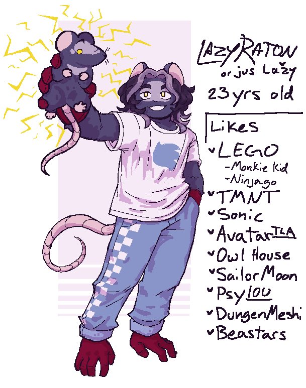 LazyRaton's tweet image. Wow it’s me!
I make art and if you want to see it uninterrupted then go to my art pile acc @LazyRaton_Art &lt;3
I also post on other medias likes Tumblr and Insta under the same name ^^