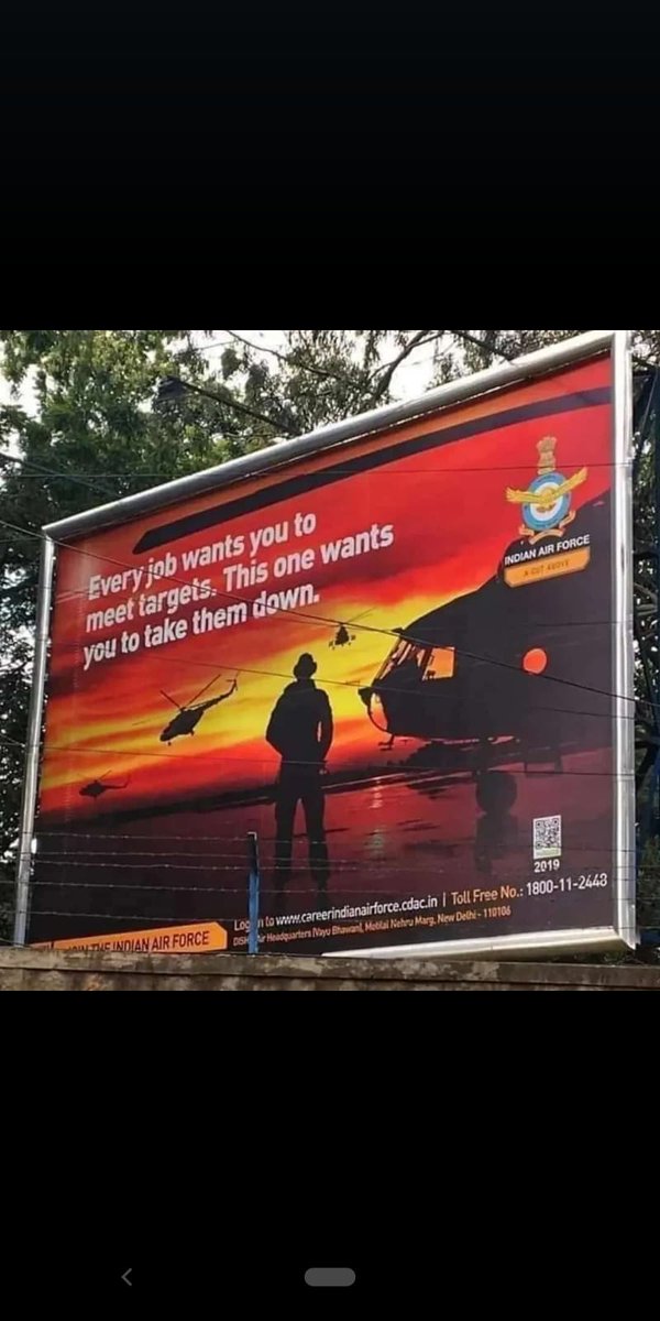 major_madhan's tweet image. Join @IAF_MCC 
EVERY JOB WANTS YOU TO MEET TARGETS.
THIS ONE WANTS YOU TO TAKE THEM DOWN
#FIGHTERPILOT