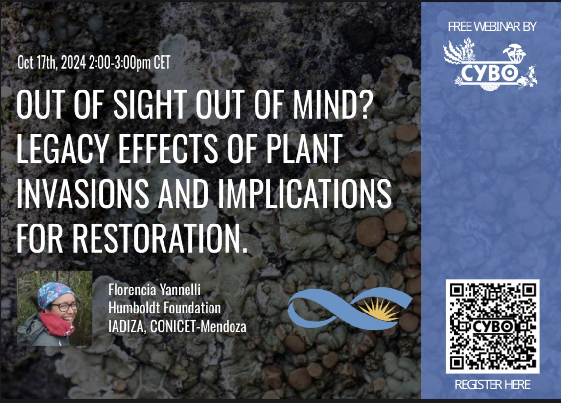 Wanna learn more about plant invasions and implications for restoration? Register on CYBO website for our next webinar. Tomorrow October 17th