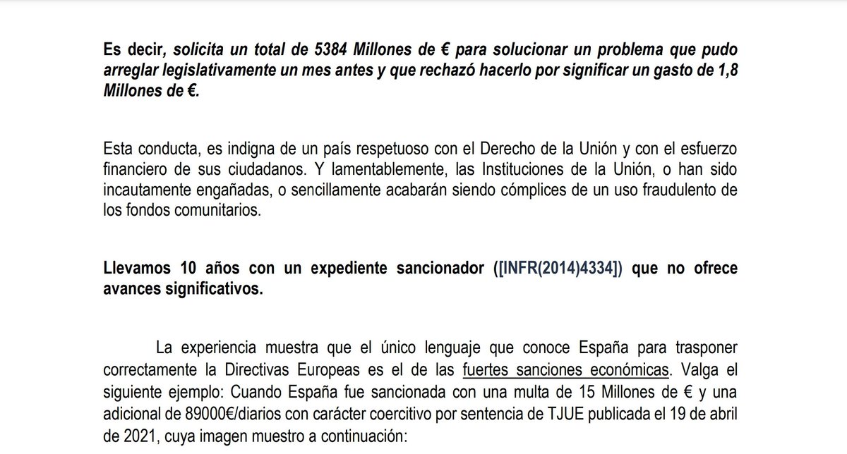 De como España engaña a la Comisión Europea y como la Comisión no hace nada y se deja engañar.

drive.google.com/file/d/1Aa9ByM…

#FijezaYa
