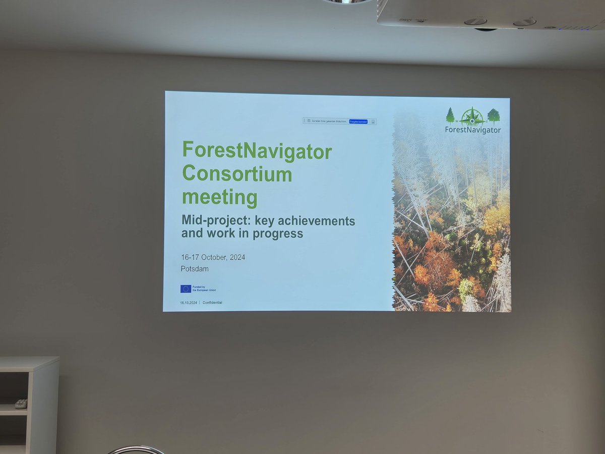 The #ForestNavigator annual meeting just kicked off in Potsdam🌳. Martin Herold gave an introduction about Potsdam and <a href="/GFZ_Potsdam/">GFZ</a> and Petr Havlík, <a href="/IIASAVienna/">IIASA</a>, summarized the project achievements. 

👀 Stay tuned!

#climate #euprojects