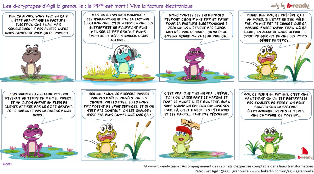Agil la grenouille (@agil_grenouille) on Twitter photo <a href="/Economie_Gouv/">Ministère de l'Économie et des Finances</a> a parlé. Le #PPF est mort, vive la facture électronique ! / <a href="/Bready_officiel/">b-ready</a> <a href="/Philibarr/">Philippe Barré</a> <a href="/LudovicMelot/">Ludovic Melot</a> <a href="/Economie_Gouv/">Ministère de l'Économie et des Finances</a> a parlé. Le #PPF est mort, vive la facture électronique ! / <a href="/Bready_officiel/">b-ready</a> <a href="/Philibarr/">Philippe Barré</a> <a href="/LudovicMelot/">Ludovic Melot</a>