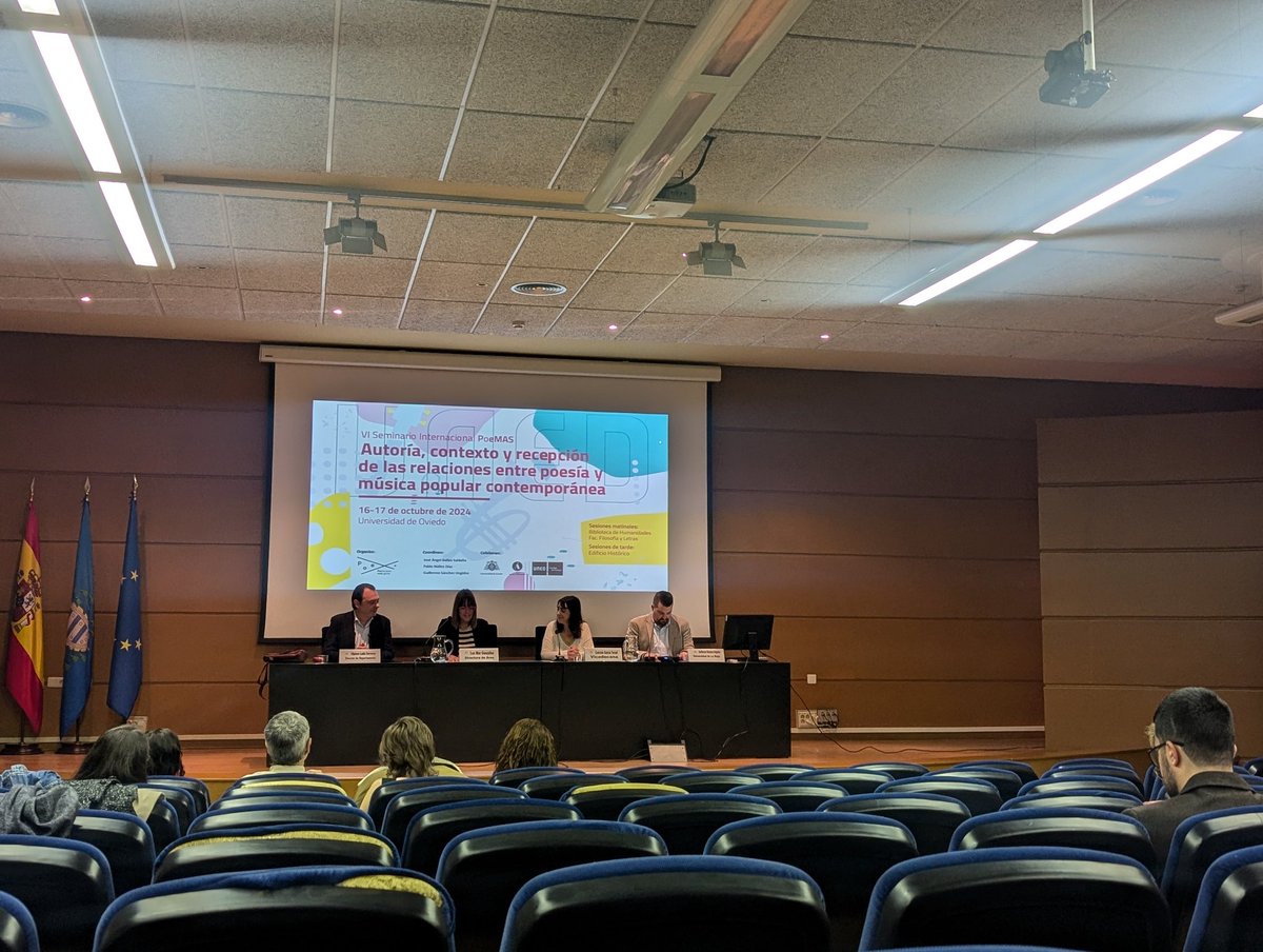 mfferreiro's tweet photo. Inauguración del VI Seminario Internacional PoeMAS de la @UNED en la @fyluniovi de @uniovi_info @UOdivulga https://t.co/MlUhvIZZcd