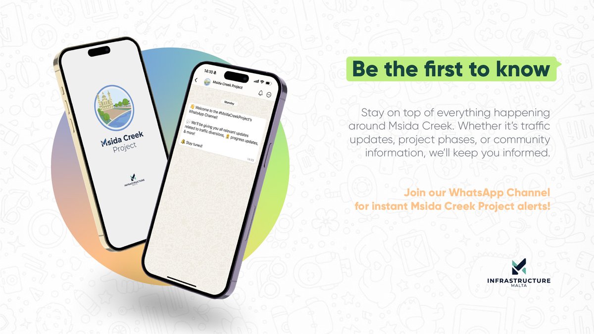 📍 Are you a resident or commuter around Msida? 📲 Follow our NEW WhatsApp channel for up-to-the-minute info on the #MsidaCreekProject. 🔗 Click the link to join now!

🔗 whatsapp.com/channel/0029Va…