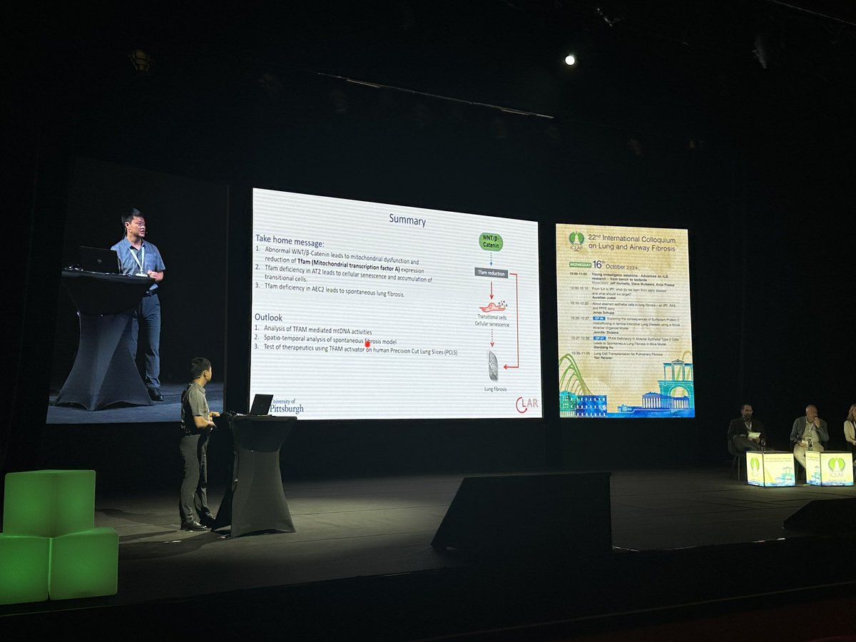 One of the best sessions of <a href="/ICLAF_2024/">ICLAF_2024</a>. Advances in pulmonary fibrosis growing, hard work of brilliant young investigators working in excellent research labs
#PF2024
