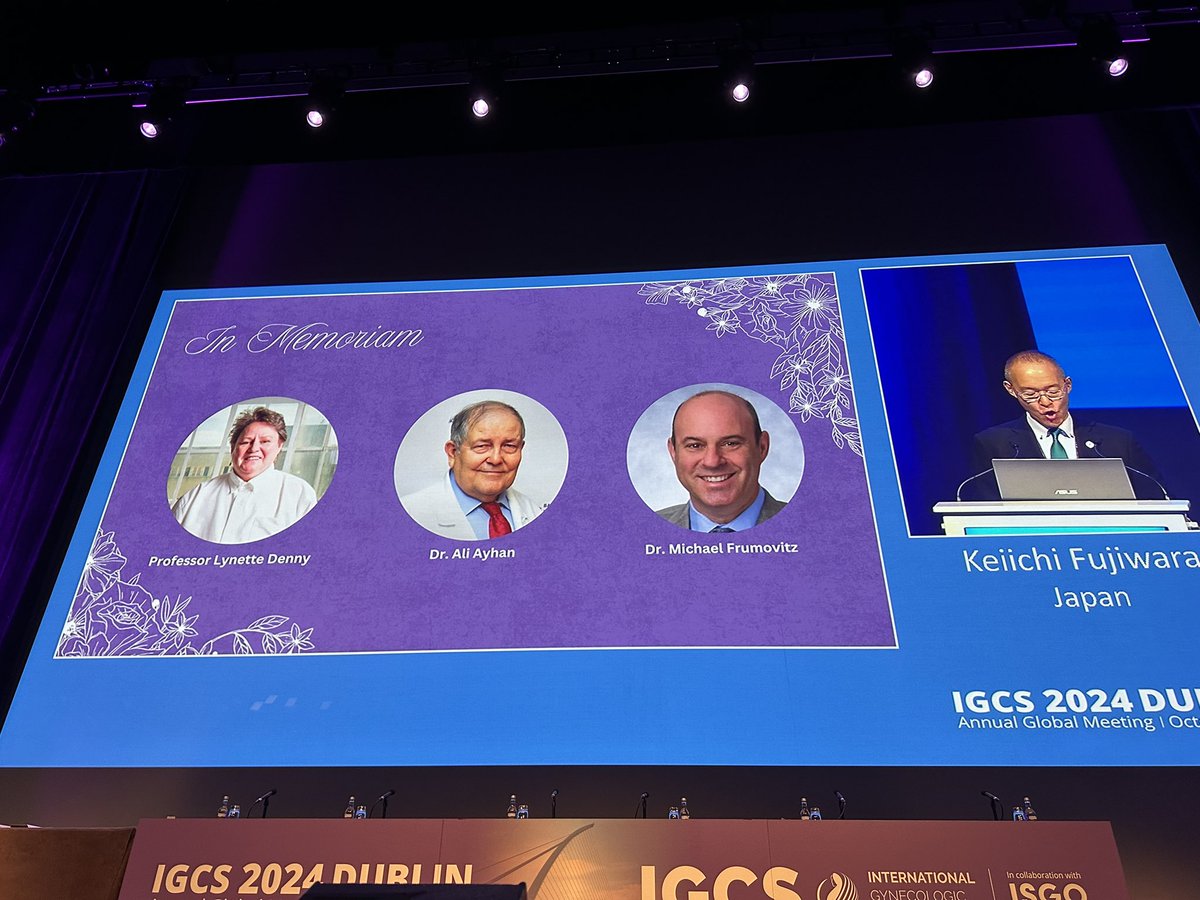 Happy to be at #IGCS2024 but with a solemn moment to remember our dear friends and patients who we lost