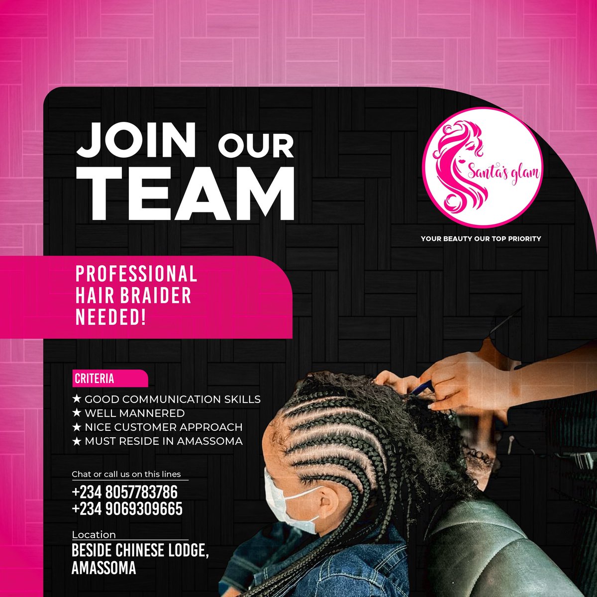 JOBBLESSED2's tweet image. Good morning...
It&apos;s a Beautiful Morning..
Some recent designs I worked on
Getting better daily its the Goal..
Would love your thoughts on this designs 

#socialmediabusiness #braids #eyelash #beauty #CreativeDesign 
#gettingbetter #blessedhands