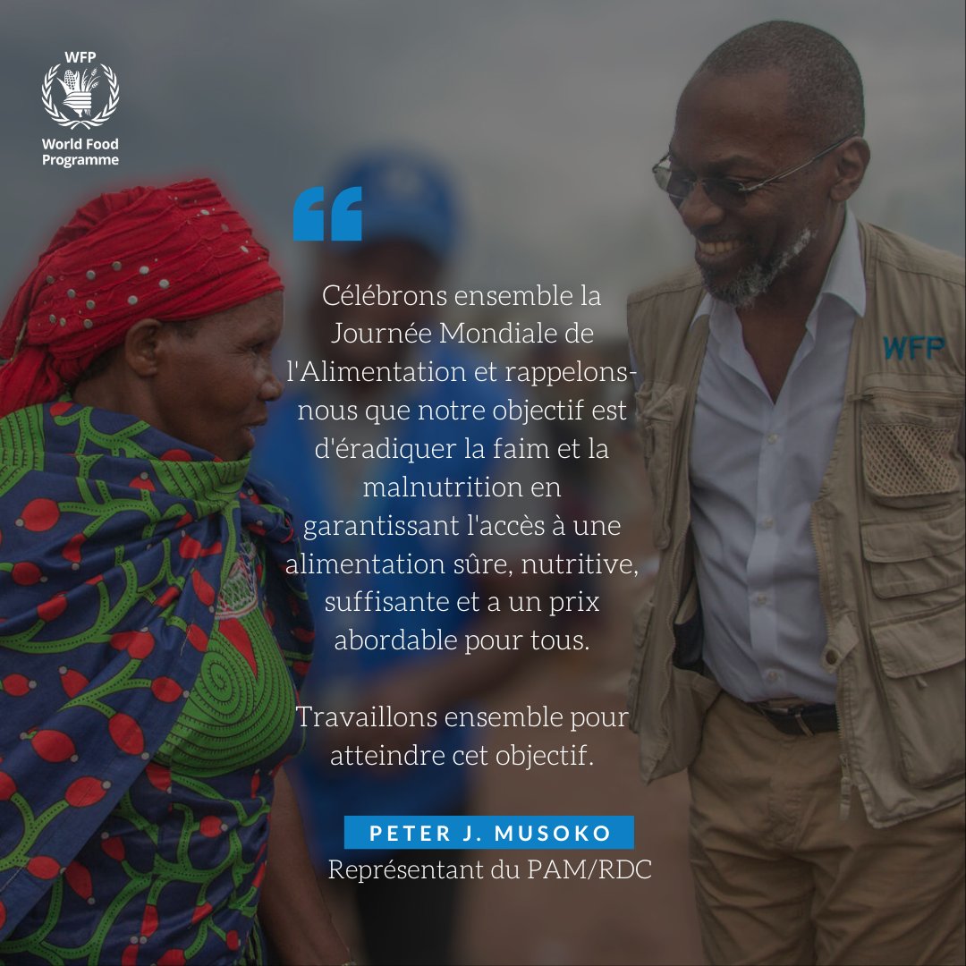ONURDCongo's tweet image. 🍽️Oui, un monde sans #faim , c&apos;est possible ! En cette journée mondiale de l’alimentation, unissons nos forces pour garantir la sécurité alimentaire pour tous. 
🌍Et vous, quel est votre cri de cœur en cette journée spéciale ?
#SemaineDesUN #FaimZero 

@OCDDRDC 
@JERODDRDC
