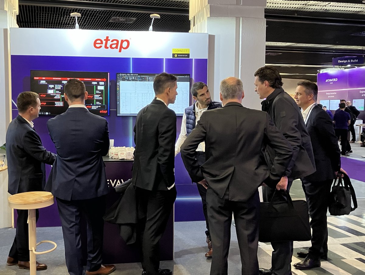 Alpi_Caneco's tweet image. ETAP at #AVEVAWorld in Paris!

We’re delighted to showcase our #ElectricalSoftware solutions as a strategic partner. With our integrated electrical #DigitalTwin platform, ETAP empowers 20,000+ global enterprises to accelerate their digital #EnergyTransformation.

#ETAPSoftware