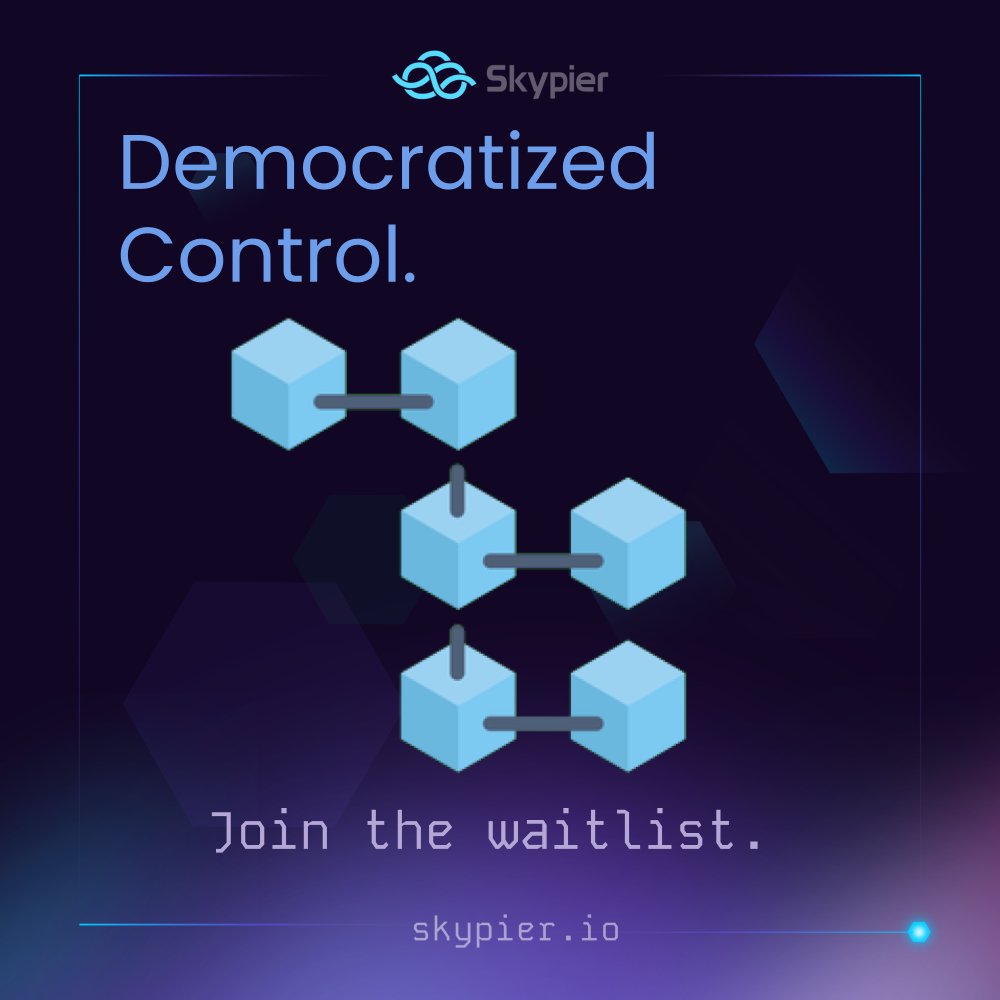 SkypierIO's tweet image. Would you hand over your personal data to the same companies that profit from it? Neither would we.

It&apos;s time for a new era of privacy where you control your information. Skypier puts power back in your hands with decentralized solutions that put privacy first.

Join the…