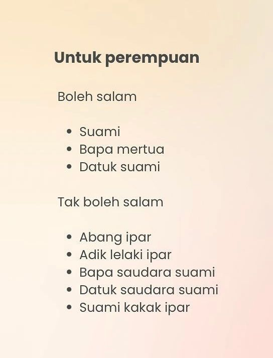 ainachuu_'s tweet photo. Lepas kahwin boleh salam siapa? 

Haa ramai lagi yang  tak ambil berat pasal ni kan, benda ni wajib kita tahu bila dah kahwin nanti. 

Jangan ambil mudah ye sayang sayang semua! Semoga bermanfaat 💜⬇️ https://t.co/NkB6NjSxEr