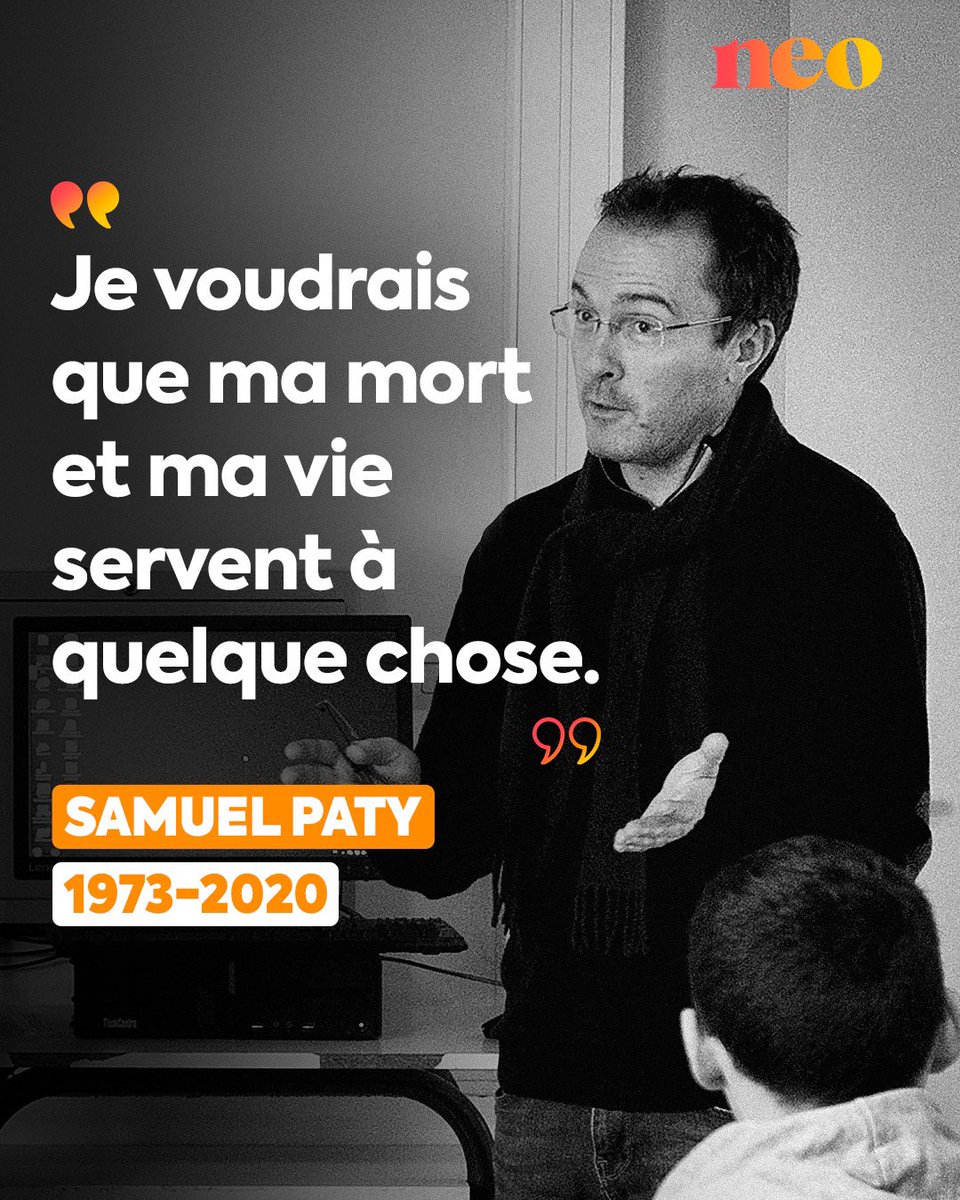 Hommage : il y a 4 ans, Samuel Paty, professeur d’histoire-géographie était assassiné devant son collège par un terroriste islamiste pour avoir fait son métier. Ne l’oublions pas.