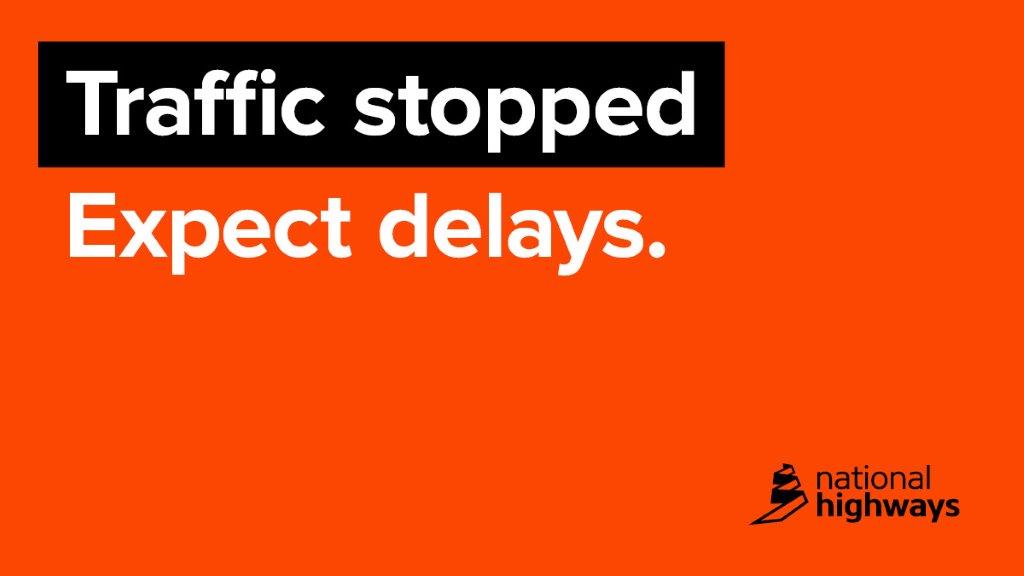 HighwaysEAST's tweet photo. Traffic has been stopped on the #A1 southbound between the #A421 #Roxton and the #A603 #Sandy while @roadpoliceBCH deal with a collision. https://t.co/KU3GmFNvkL