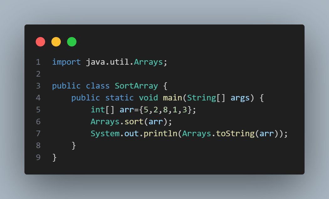 sangramdas_1's tweet image. #SortArray in JAVA