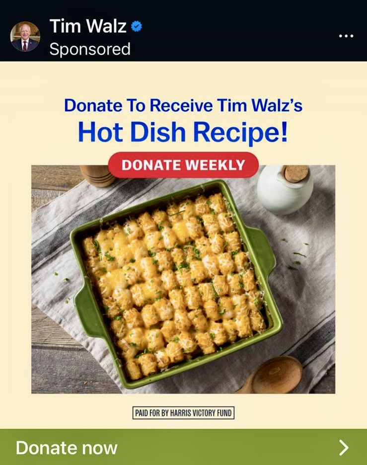 h_m_edwards's tweet photo. @OreIdaPotatoes what if tater tots raise enough money to win this election?

#Harris_Walz2024 
#Election2024 https://t.co/BPLrQXqPcA