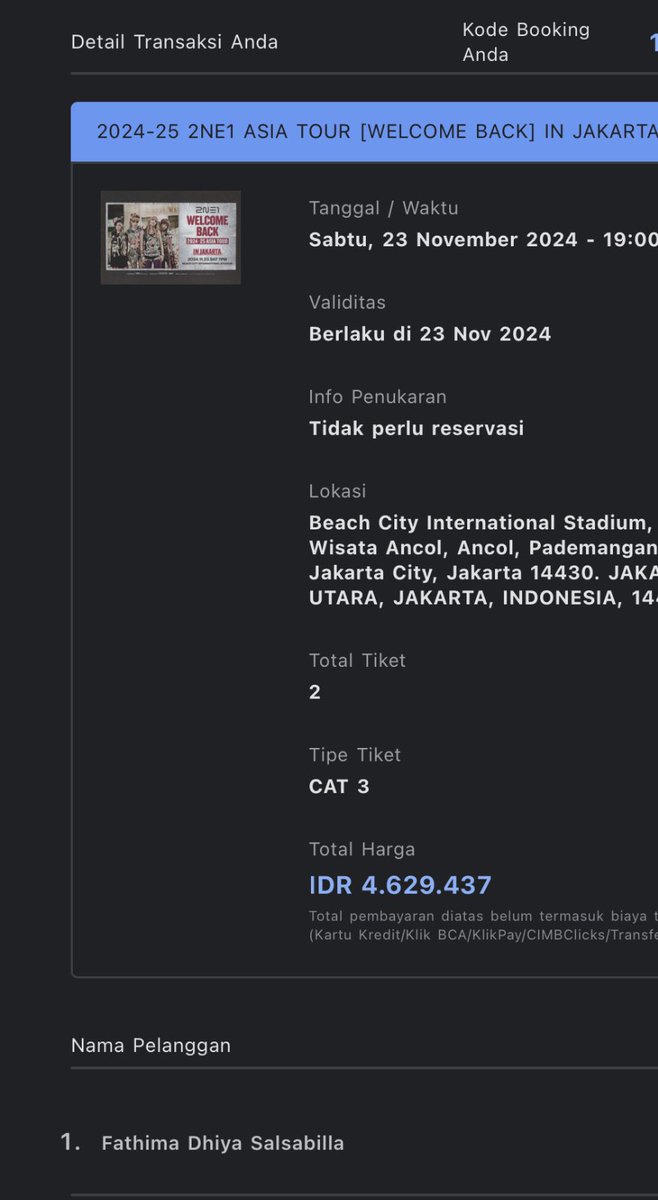 dhisasterr's tweet photo. WTS dengan sangat berat hati
2NE1 Asia Tour in Jakarta CAT 3
2tickets
sesuai harga tertera atas namaku sendiri nanti trf ke rekeningku sendiri https://t.co/HO8gNxfqIW