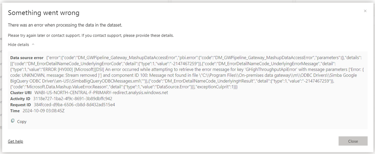 I'm in #BigQuery hell right now.

GHighThroughputApiError is ruining my life.

Send help.