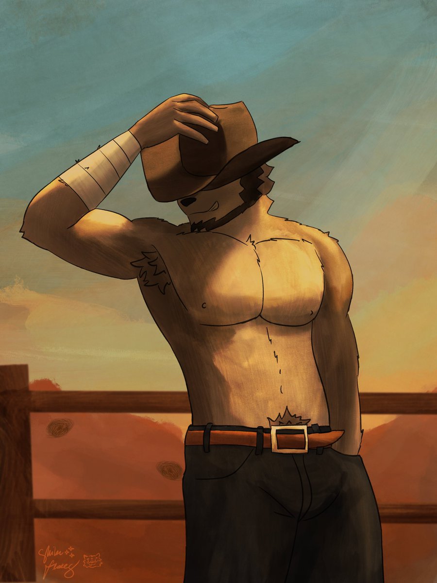 ShibeFlakes's tweet photo. I think sexy cowboys are neat https://t.co/2lsSRcibFK
