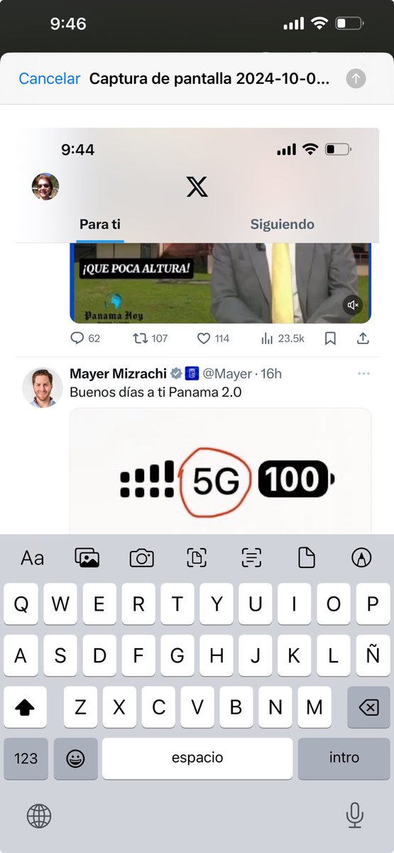 Liibby10's tweet photo. ⁦@Mayer⁩, te presento mi 5G y vivo en San Francisco!!!!!!! A veces ni señal tengo y el proveedor sin resolver. https://t.co/HSPhbBnC3F