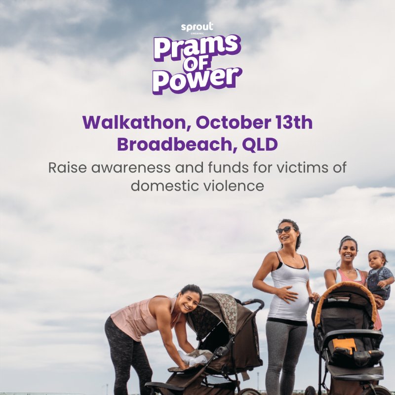 GoFundraise's tweet image. 💜 This Sunday, the Prams of Power Walkathon, hosted by Sprout Organic, will unite our community to raise awareness and vital funds for victims of domestic violence for DVConnect.👣
Be a part of something powerful. Let’s show resilience and unity: pramsofpower.gofundraise.com.au