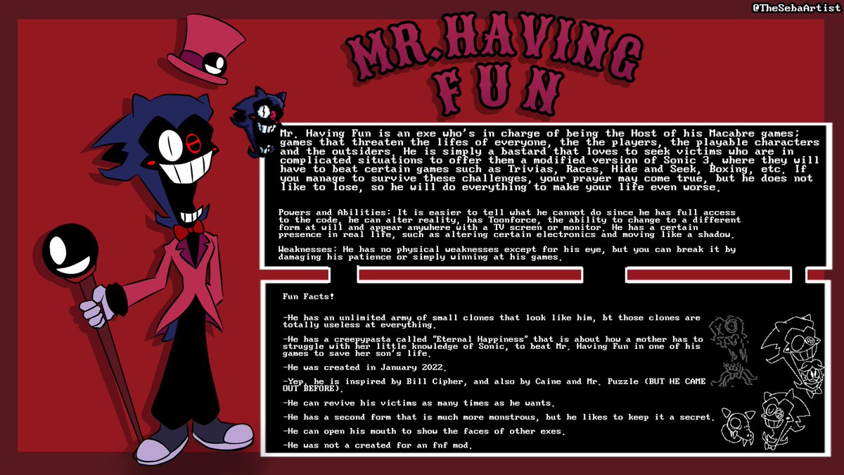 TheSebaHat's tweet photo. And with this new return, also comes
...
THE UPDATE SHEET
#exeoc #EXE #execommunity #ExecutableHorrors #Mr.HavingFunSweep https://t.co/cAVXTV8e6P