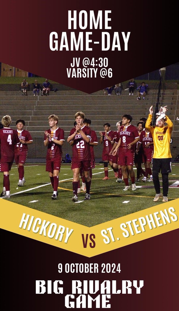 #HHSSoccer vs #SaintStephens Weds Home Oct 9 at 6pm! #rivalry #biggame #crosstownbattle #hickorync @lpshotthis @tornadotimes2024 @hickoryhighathletics <a href="/nchsaasoccer/">NCHSAA SOCCER</a> @maxpreps <a href="/HickoryAD/">HHS AD</a> <a href="/Hickoryrecord/">Hickory Daily Record</a> <a href="/JasonKoon035/">Jason Koon</a>