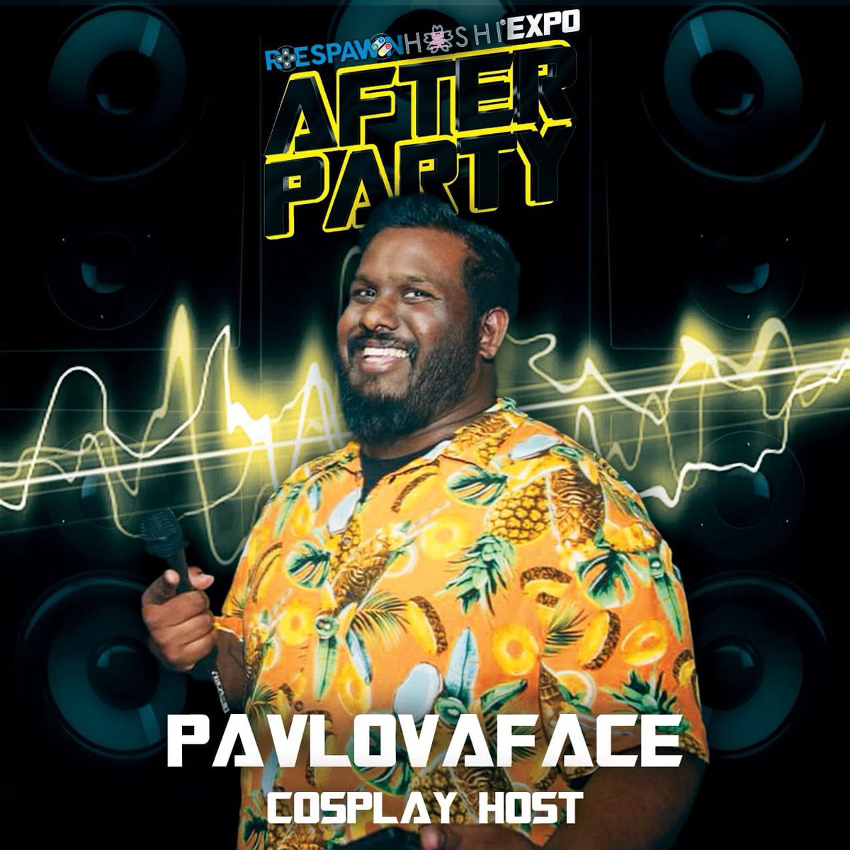 🎮 EXPO AFTER PARTY 🎮

Introducing our Cosplay Championship host for the night - our favourite pineapple-y host🍍<a href="/pavlovaface/">PAV🍍</a> 

🎟️ Tickets selling fast, don't miss out! 🎟️
respawnbar.com.au/events/respawn…

#paxaus #afterparty #melbourne #cosplay
